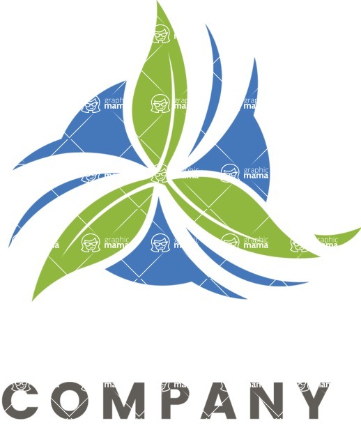 Business Logo Templates - vector graphics in a pack from GraphicMama - Elegant Flower Business Logo Design